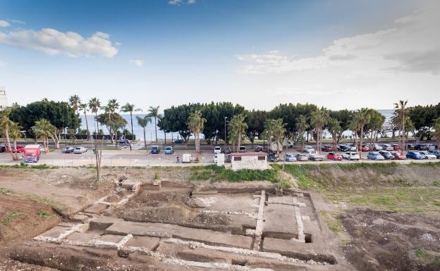 Restos de un edificio romano en la parcela de La Cala /SUR
