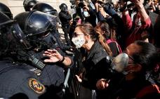 Manifestación este jueves en Barcelona de empleados de la hostelería./Reuters
