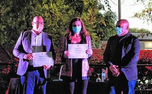 Los periodistas de SUR Juan Cano y Ana Pérez-Bryan, premios Ateneo-UMA