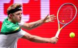 Davidovich, en el partido de este viernes ante Novak./efe