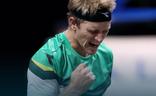 Davidovich celebra la victoria en un punto./ATP