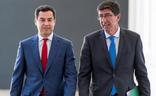 Moreno y Marín intervienen en la negociación con Vox para salvar el Presupuesto que se vota mañana