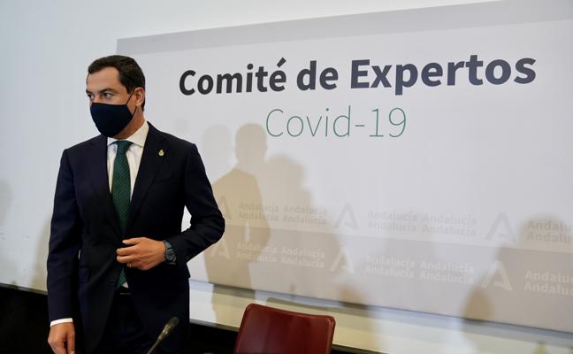 Moreno no descarta que las restricciones continuarán en Andalucía otras dos semanas
