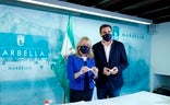 Ángeles Muñoz y el edil de Hacienda, Félix Romero/Josele