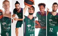 Alberto Díaz, Francis Alonso, Bouteille, Thompson y Guerrero./ACB Fotos