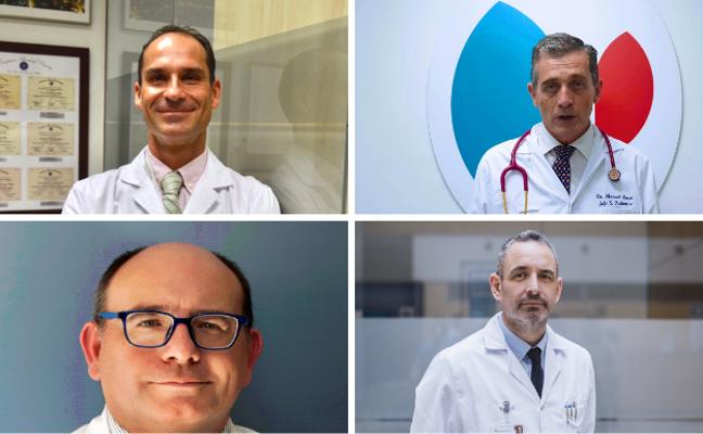 De arriba a abajo y de derecha a izquierda: Ramírez, Baca, Farrington y Gómez Pascual./