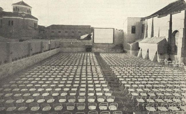 Cine de verano de Las Delicias en 1929./