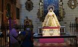 La Virgen del Rocío Coronada, en la capilla de la Virgen del Rosario./SALVADOR SALAS