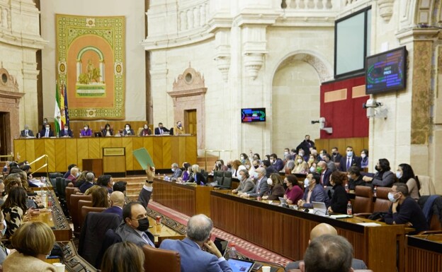 Último Pleno del Parlamento de Andalucía. 