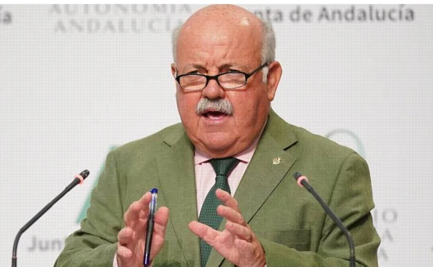 Jesús Aguirre, Consejero de Sanidad en funciones y próximo Presidente del Parlamento de Andalucía.