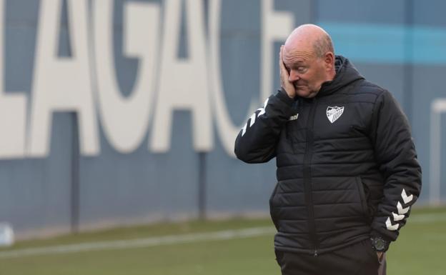 Málaga CF |  Pepe Mel seguirá en principio en el Málaga hasta Gijón
