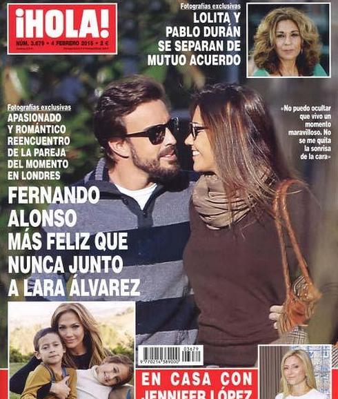 Fernando Alonso y Lara Álvarez, muy enamorados, se reencuentran en